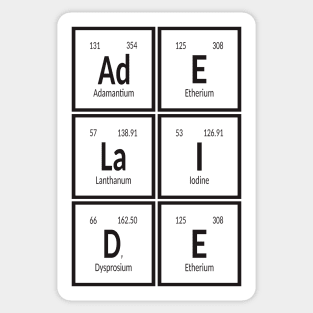 Adelaide City Table of Elements Sticker